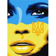 Термоналіпка  Дівчина Жовто-Блакитна 1111112392 А6