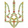 Термоналіпка Герб України з квітів #1111111678 А6