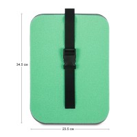 Коврик сидушка ( поджопник ) 345х235х13мм туристическая салатово-серая Champion 