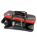 Ведро для рыбалки мягкое складное 30 л 40×24×24 см с крышкой | Черное AXXIS ax-852