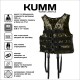 Страховочный жилет с увеличенной плавучестью камуфляжный 130+ KUMM с возможностью поддержки человека в бронежилете