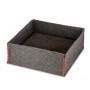 Лежак из войлока для собак и кошек "Happines-Gray" 39х39x15см 00816