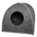 Домик для кошек и собак GF Champion Hiding Place 40×40×35 см со съёмной подушкой | Серый CHM00897