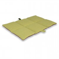 Мобільний лежак-підстилка для собак і кішок GF Champion 65х50 lime/brown CHM00953