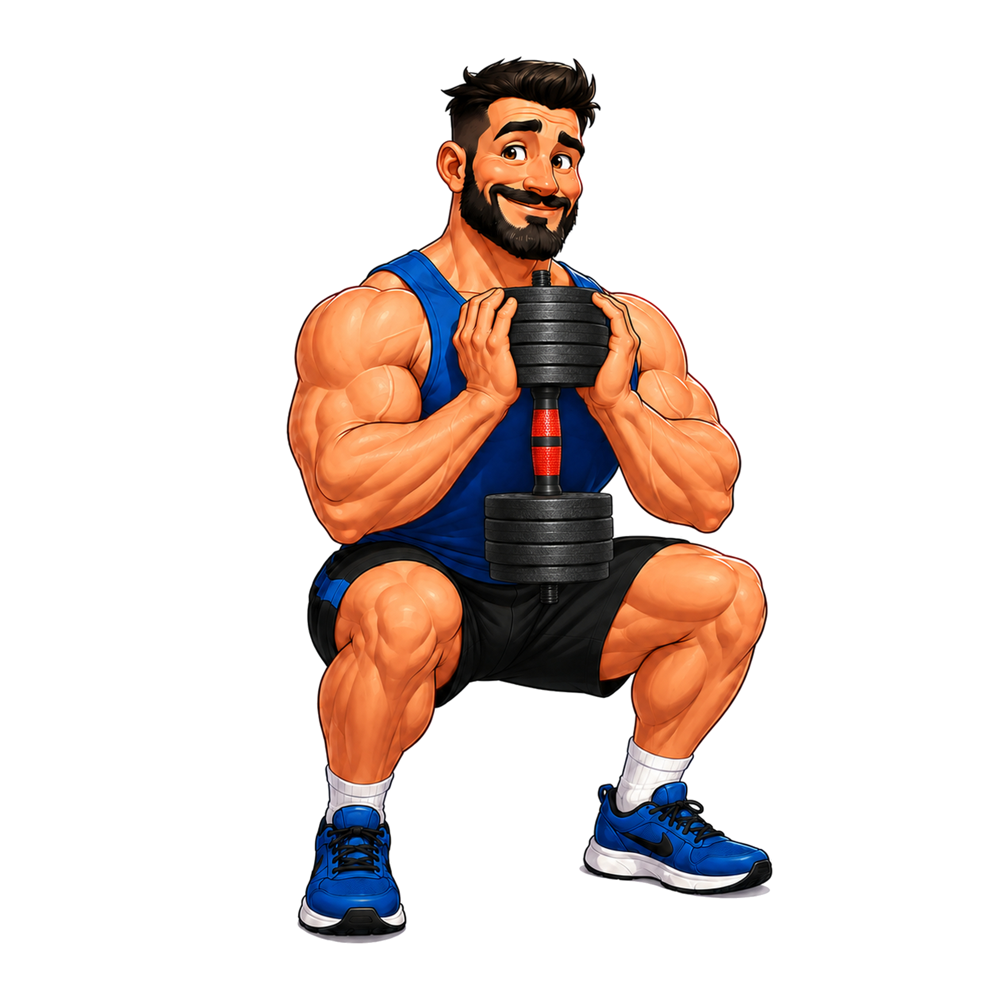 Приседание с гантелью у груди Goblet Squat — техника упражнения